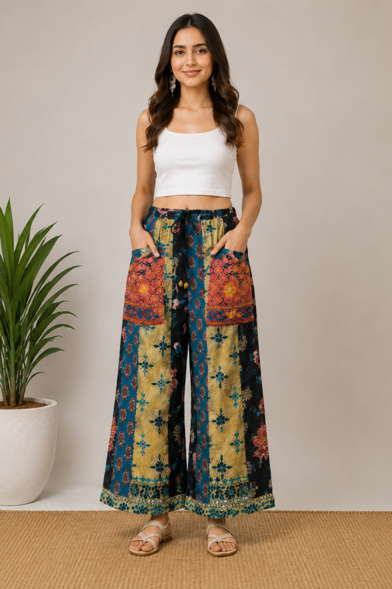 Wide-Leg Palazzo Pants