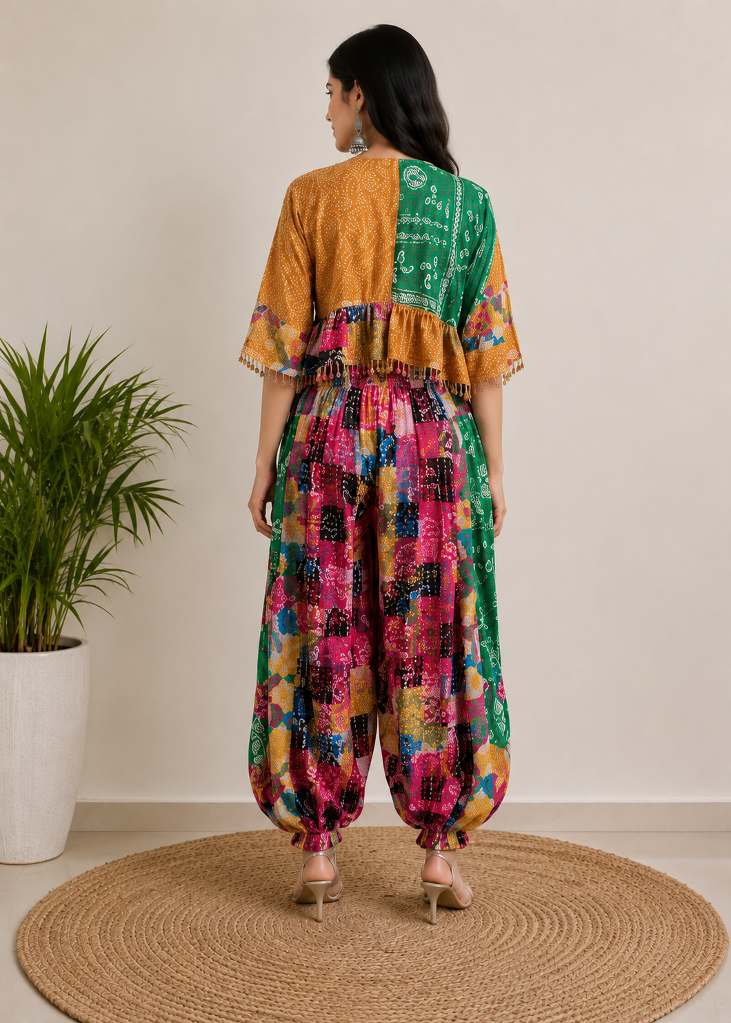 Crop Top with Harem Pants - Image 3